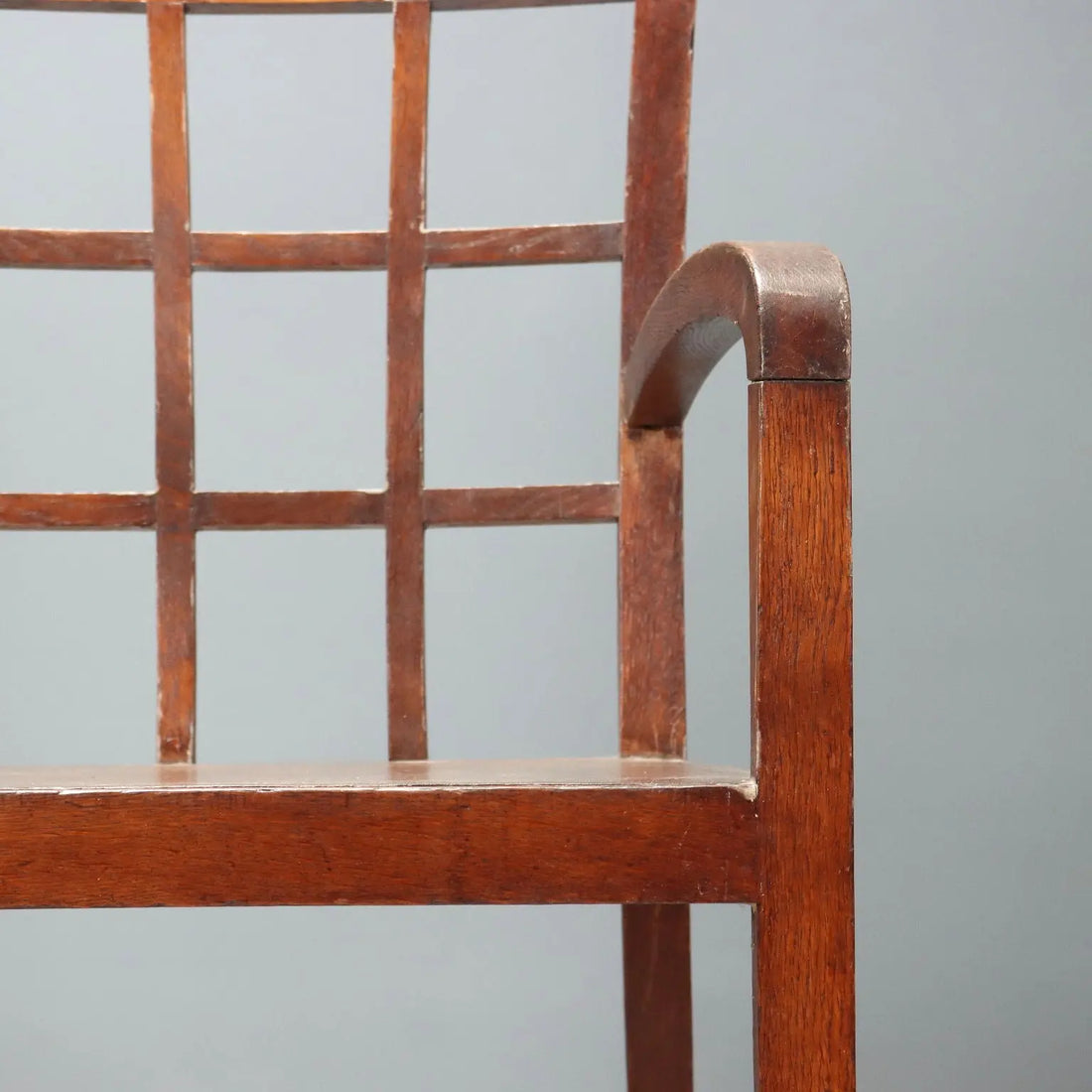 Antique Art Deco Armchairs Oak Italy XX Century