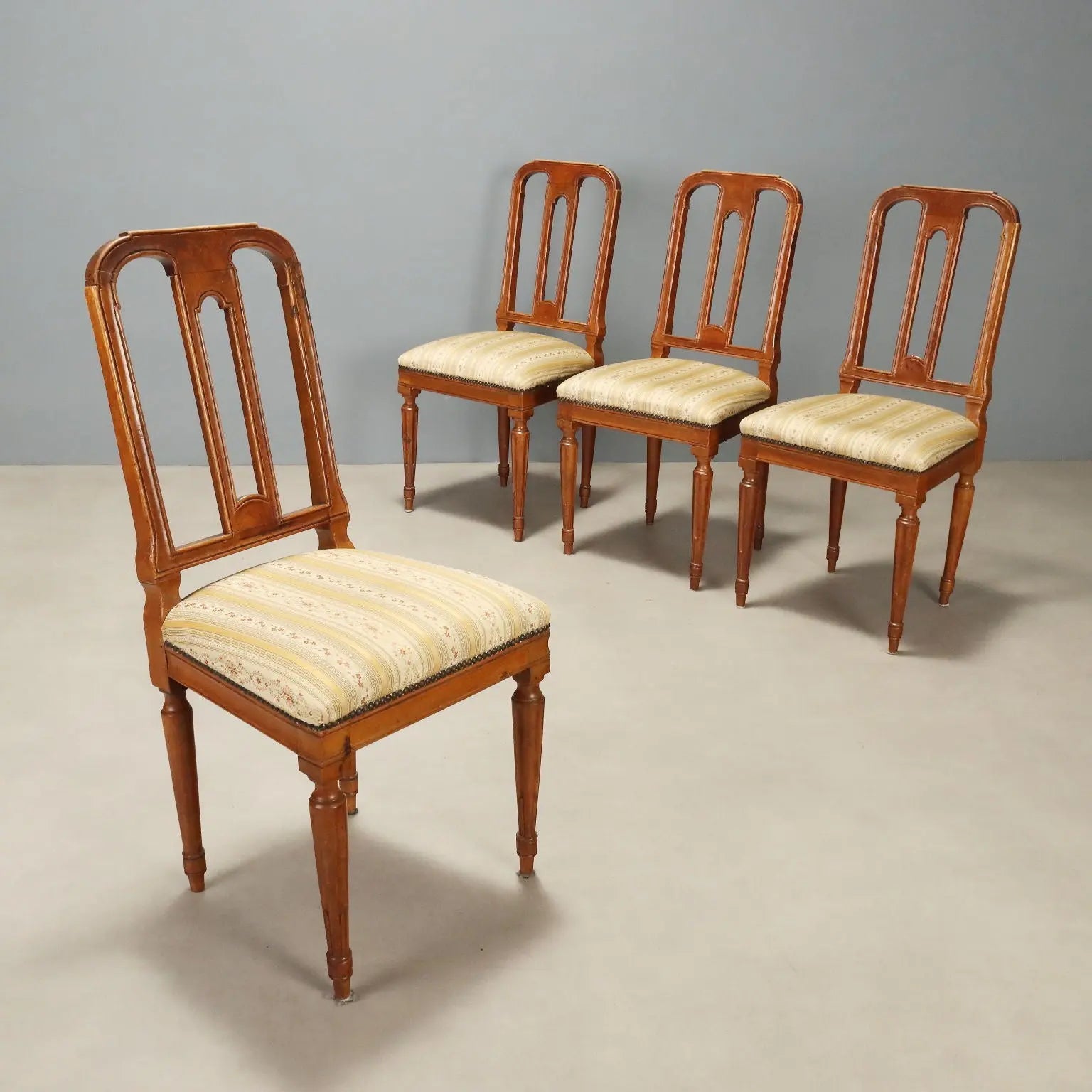 19th Century Italian Walnut Chairs
