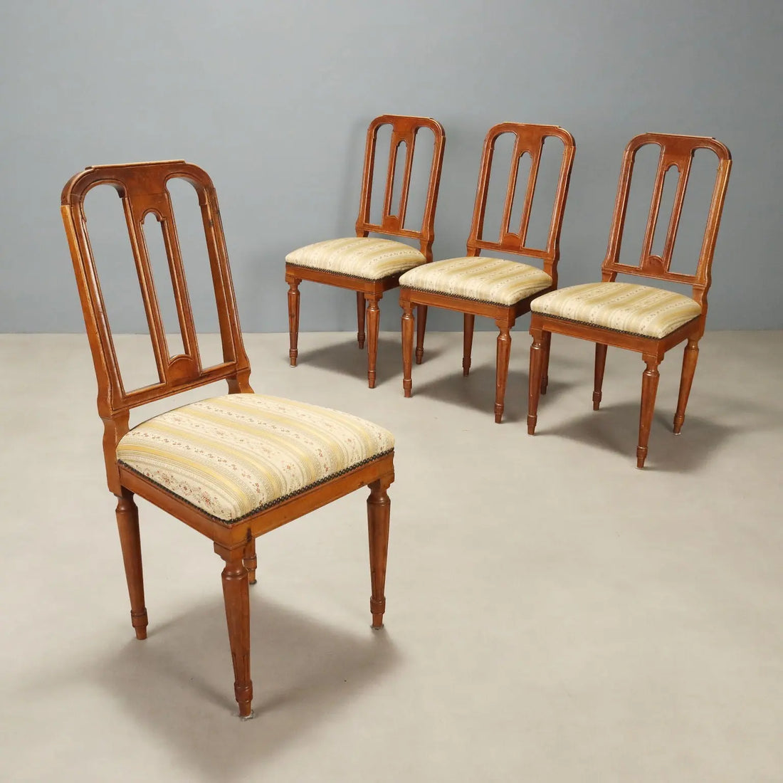 19th Century Italian Walnut Chairs