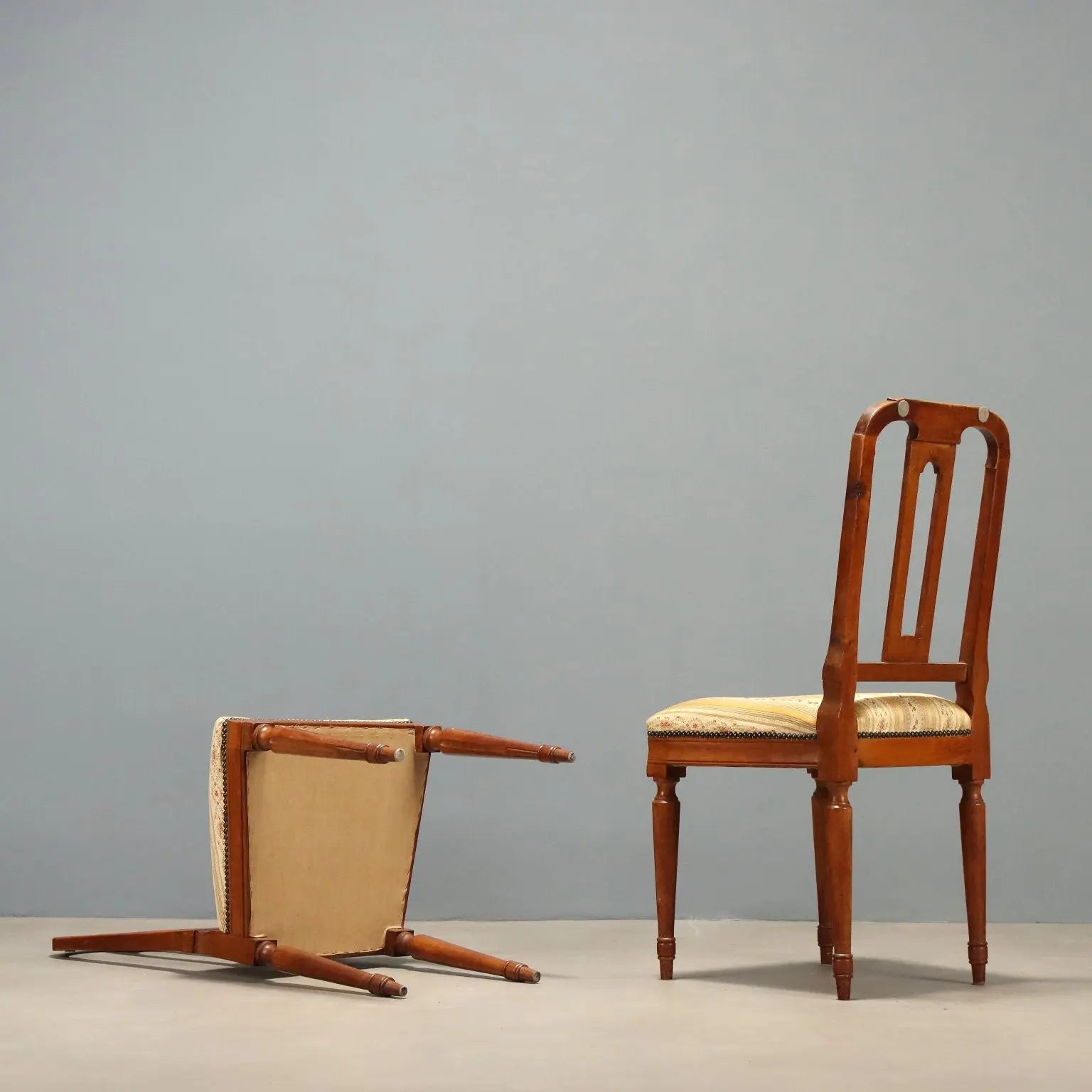 19th Century Italian Walnut Chairs