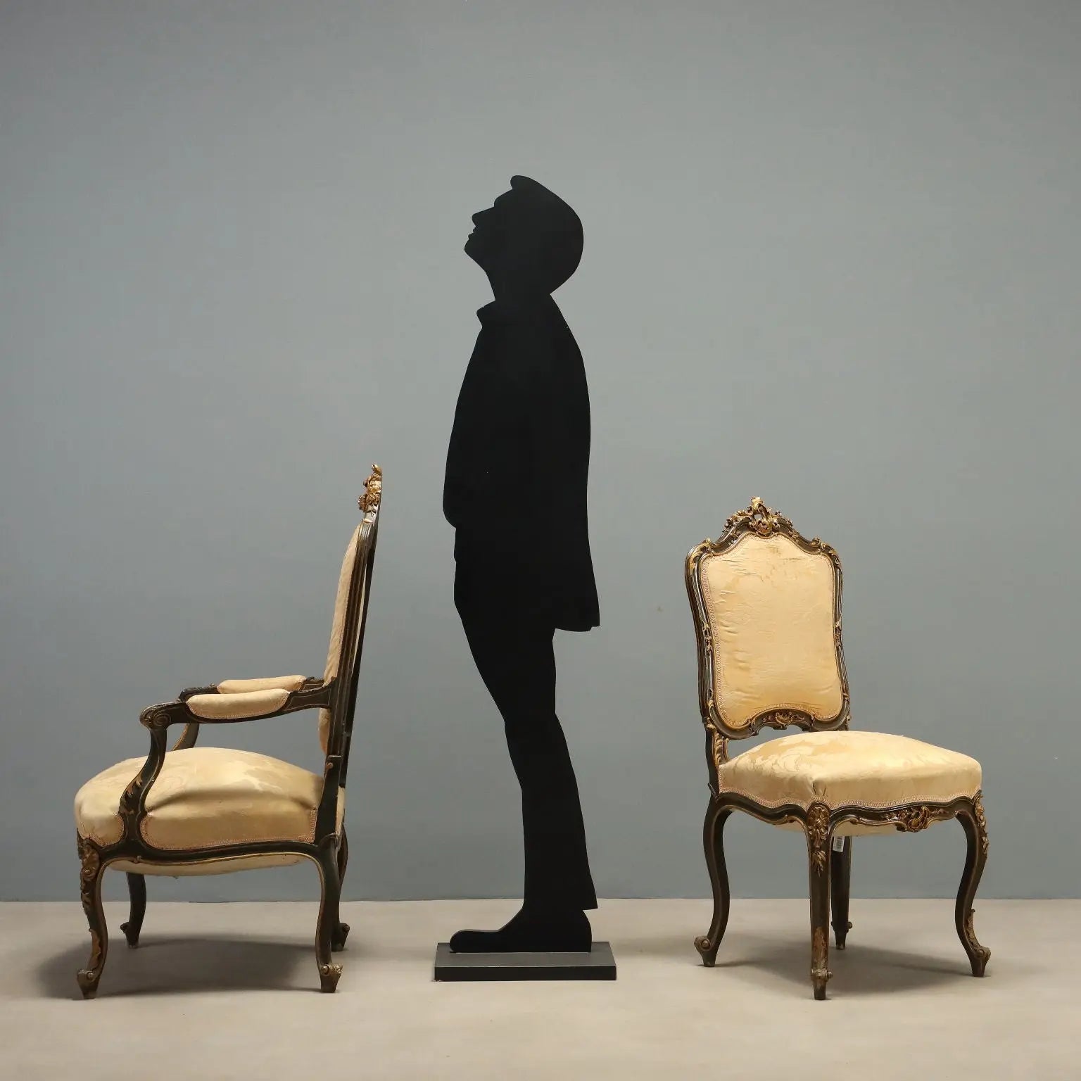 Barocchetto Chairs and Armchairs in Gilded Wood