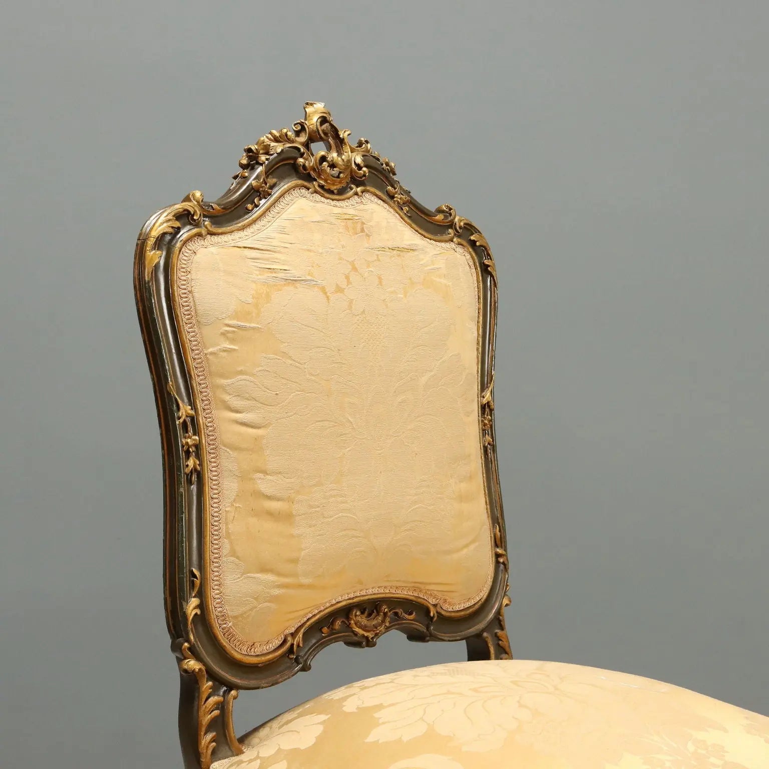 Barocchetto Chairs and Armchairs in Gilded Wood