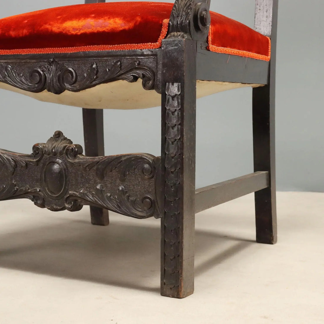 Antique Baroque Chairs and Armchairs Walnut Italy XIX Century