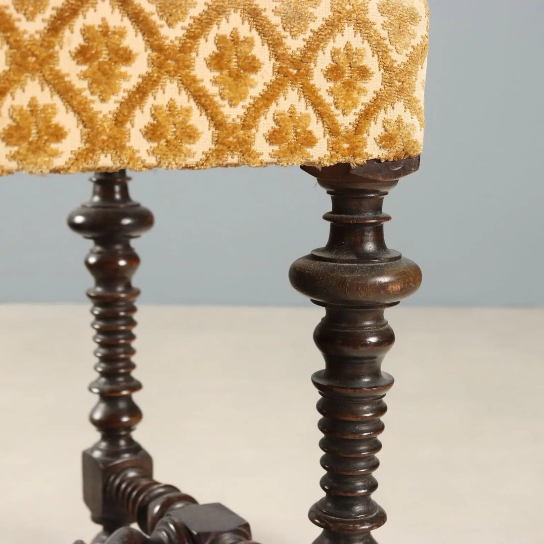 Italian Walnut Bench Late 19th Century