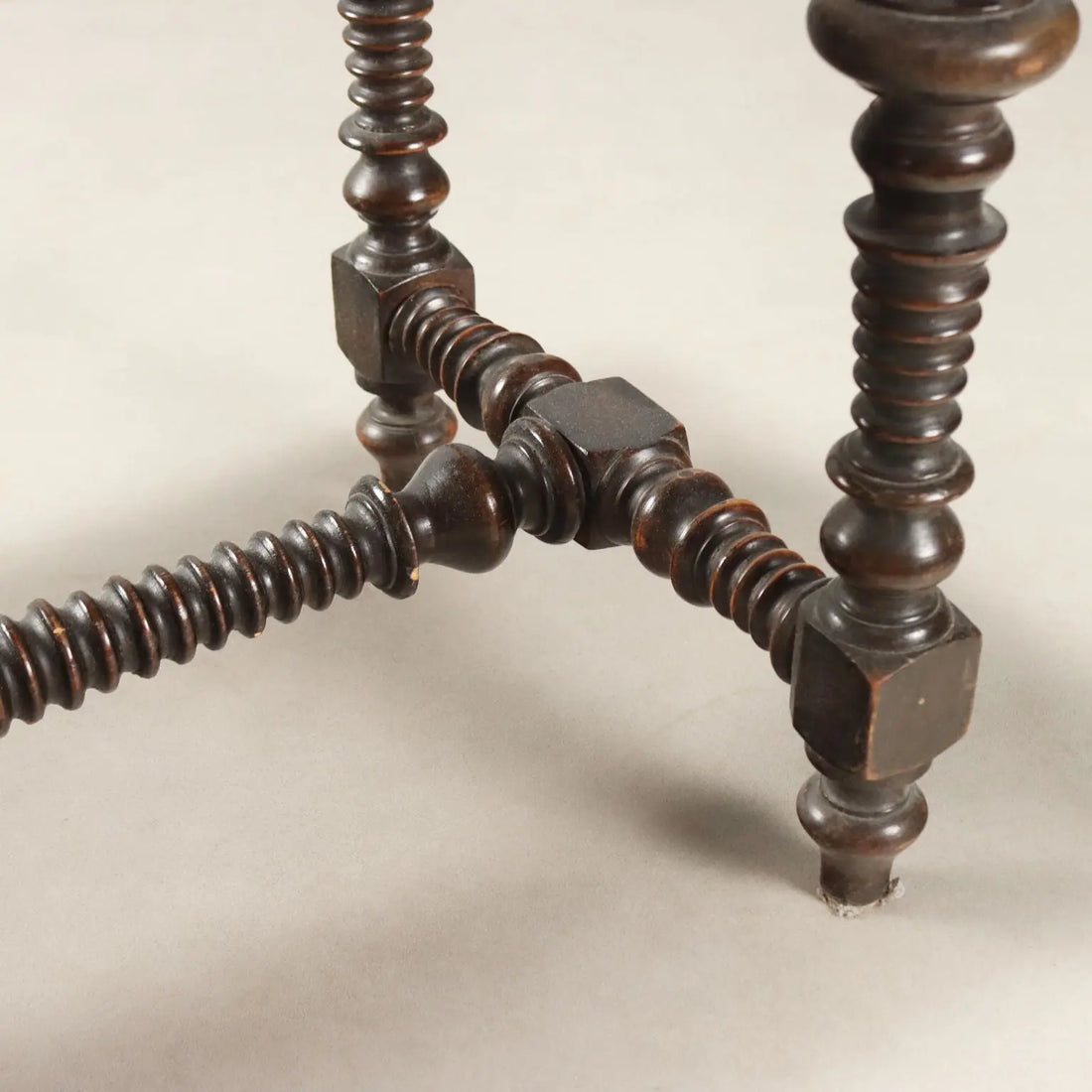 Italian Walnut Bench Late 19th Century