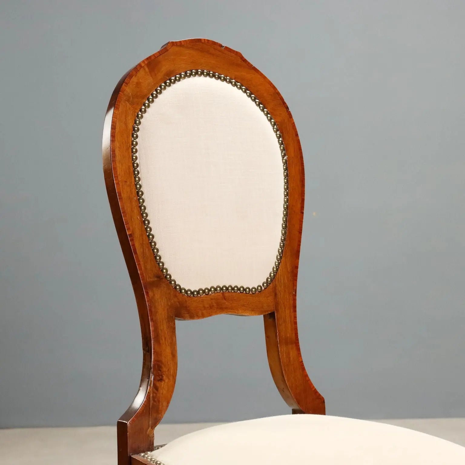 Antique Chairs Walnut Bois de Rose Bronze Italy XIX Century