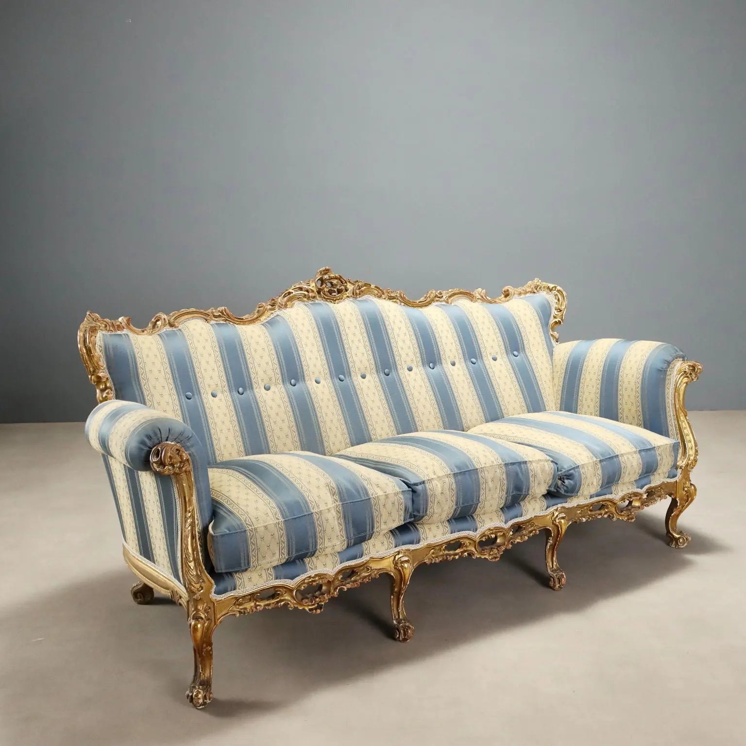 Barocchetto Style Giltwood Sofa