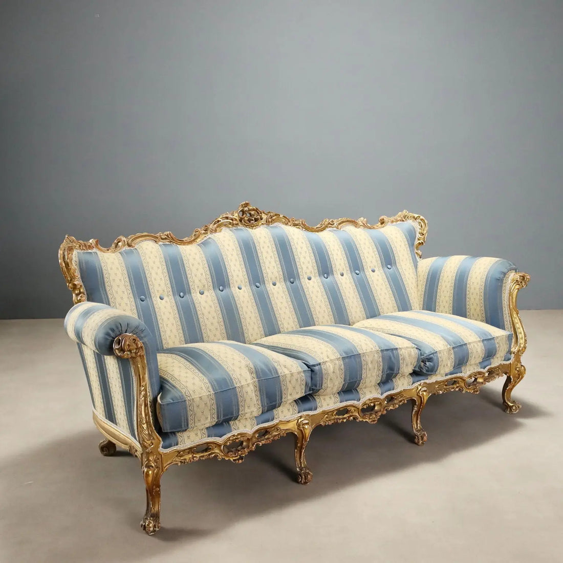 Barocchetto Style Giltwood Sofa