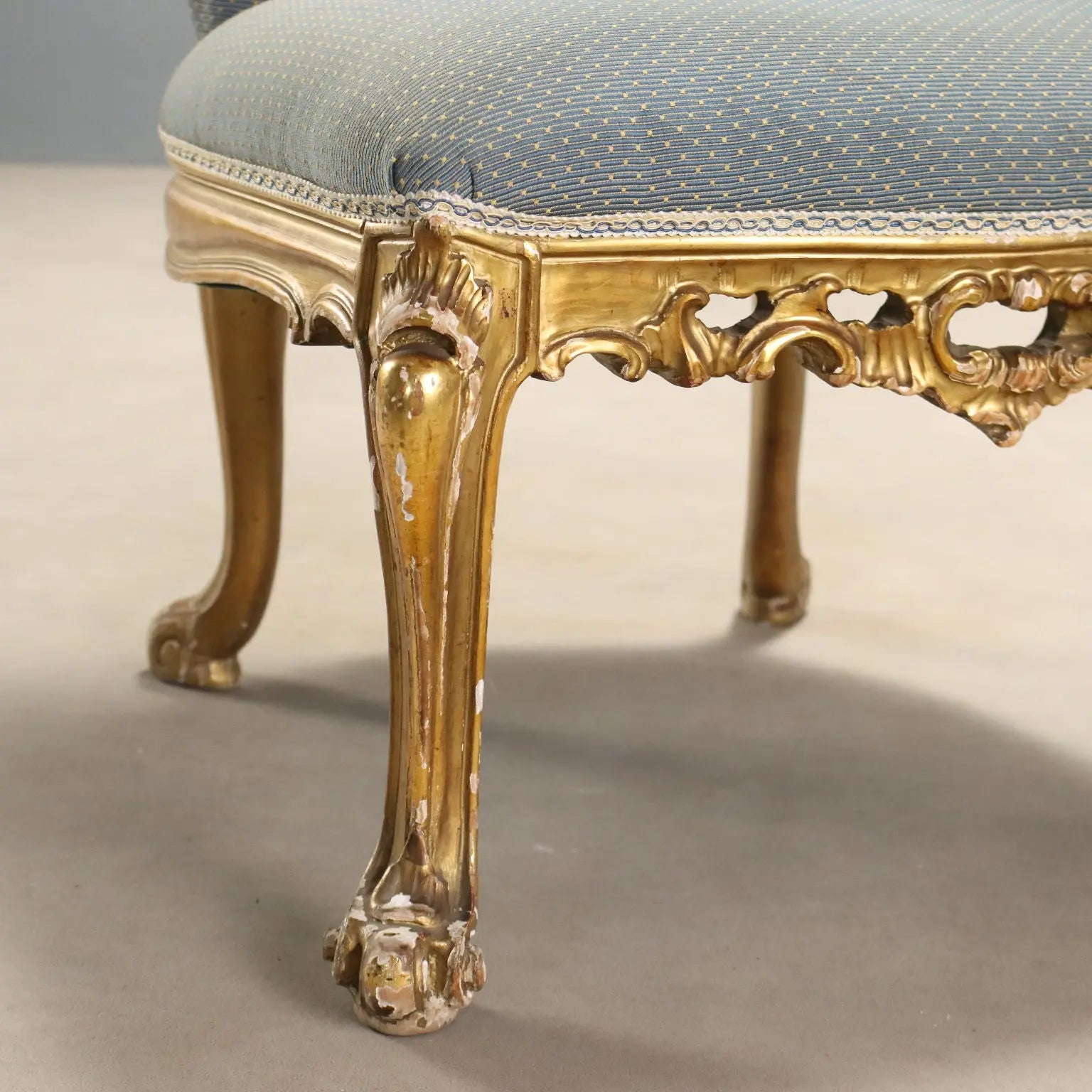Antique Chairs Baroque Style Carved Wood Italy XX Century