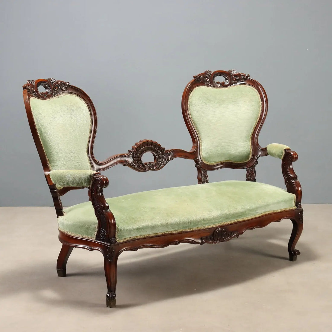 Louis Philippe Walnut Sofa Mid-1800s