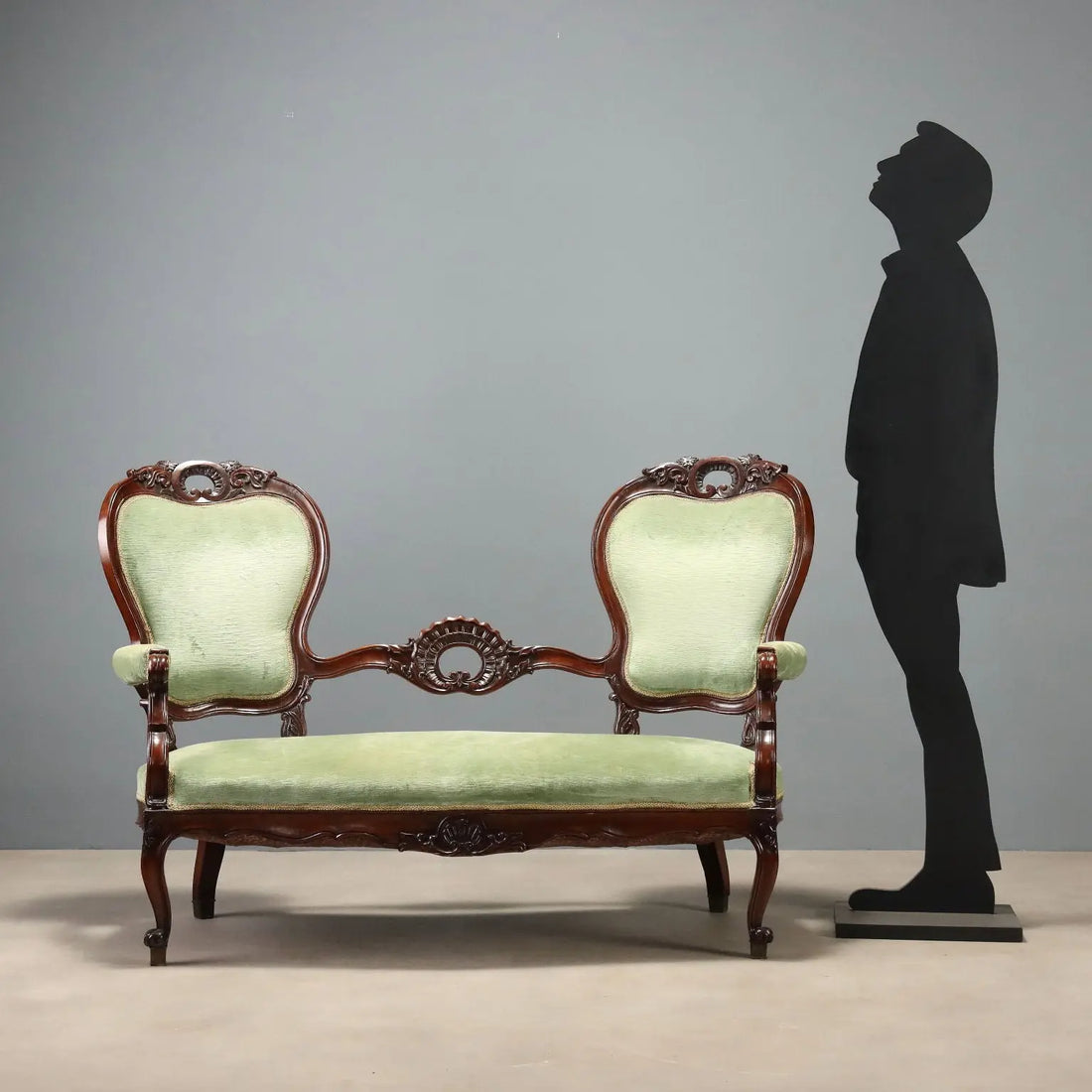 Louis Philippe Walnut Sofa Mid-1800s