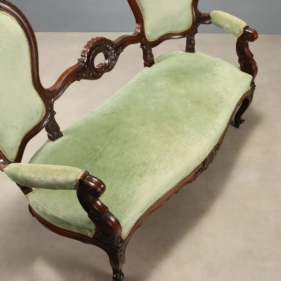Louis Philippe Walnut Sofa Mid-1800s