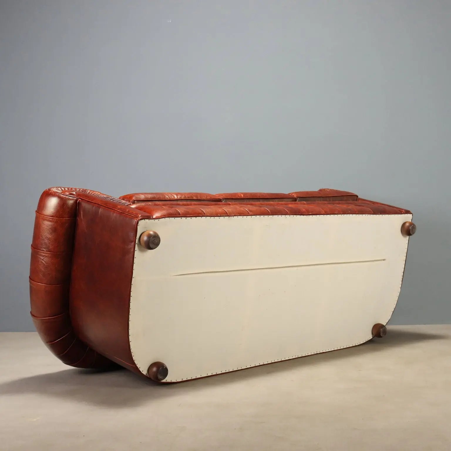 Tobacco Leather Chesterfield Sofa
