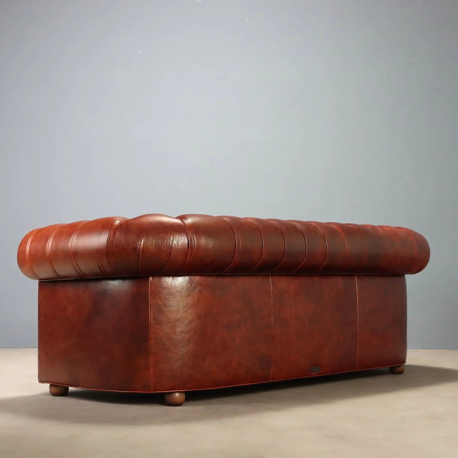 Tobacco Leather Chesterfield Sofa
