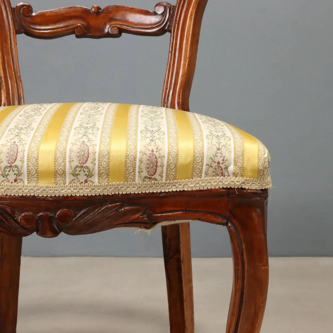 Louis Philippe Walnut Chairs - Italy 19th Century