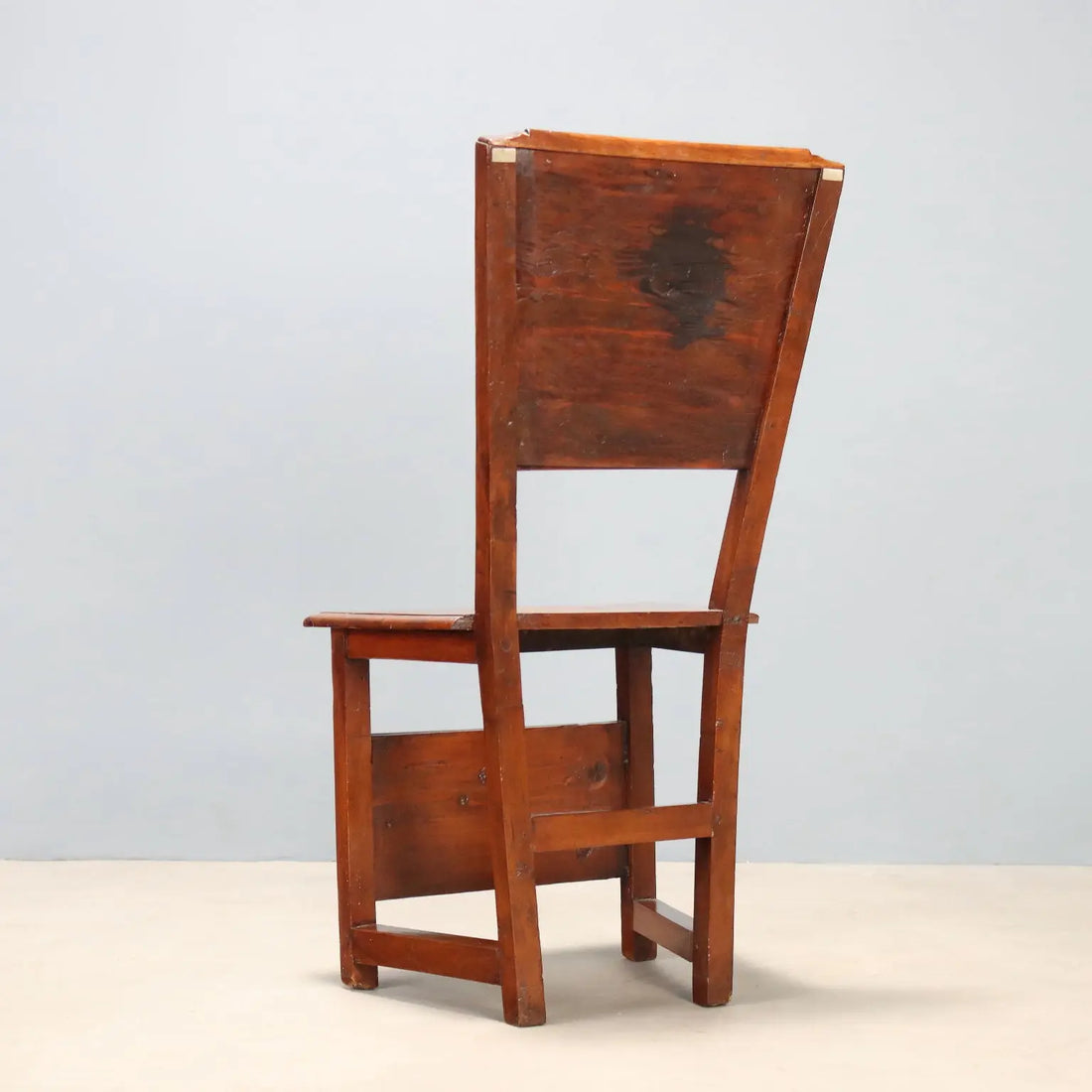 Baroque Walnut Chair with Floral Inlays