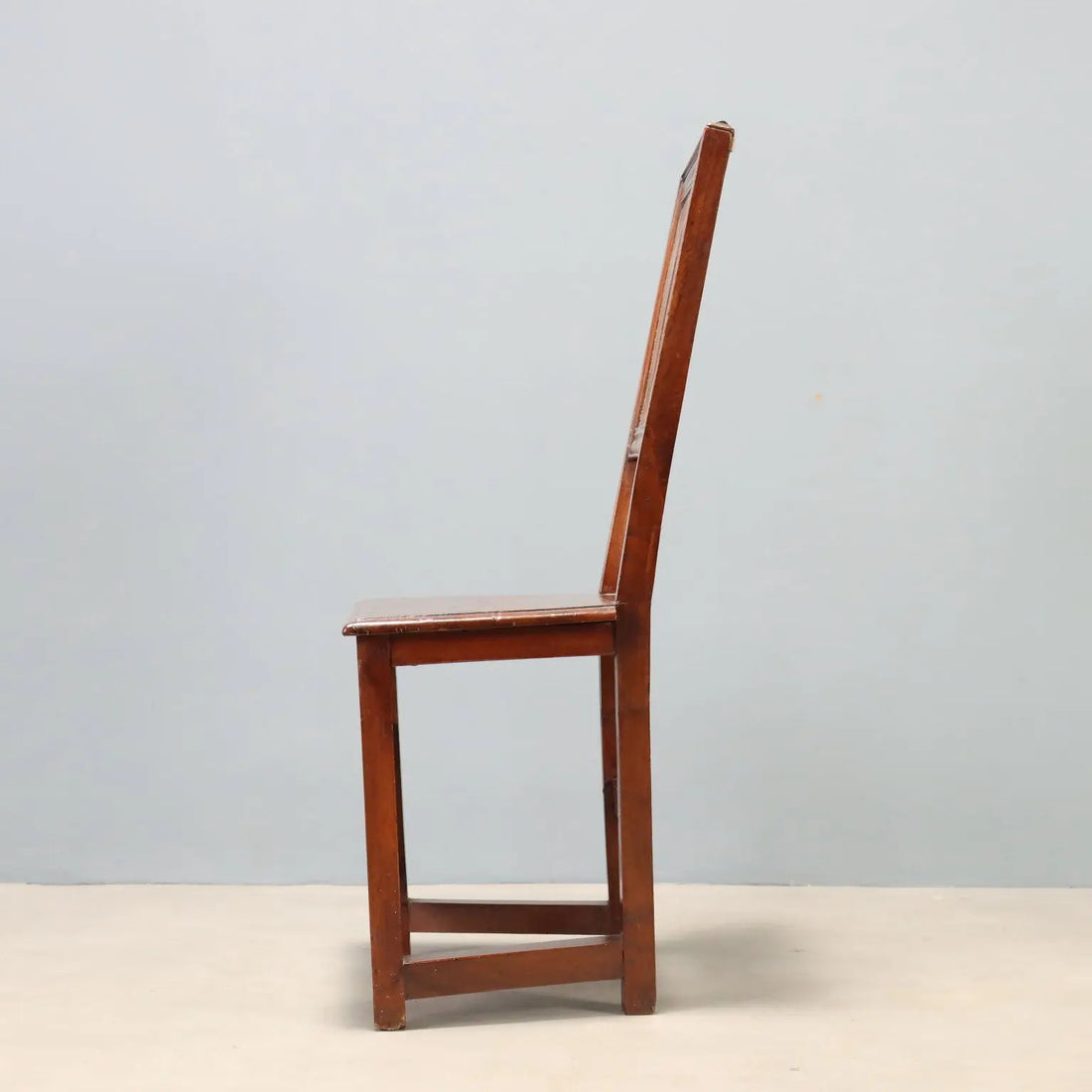 Baroque Walnut Chair with Floral Inlays