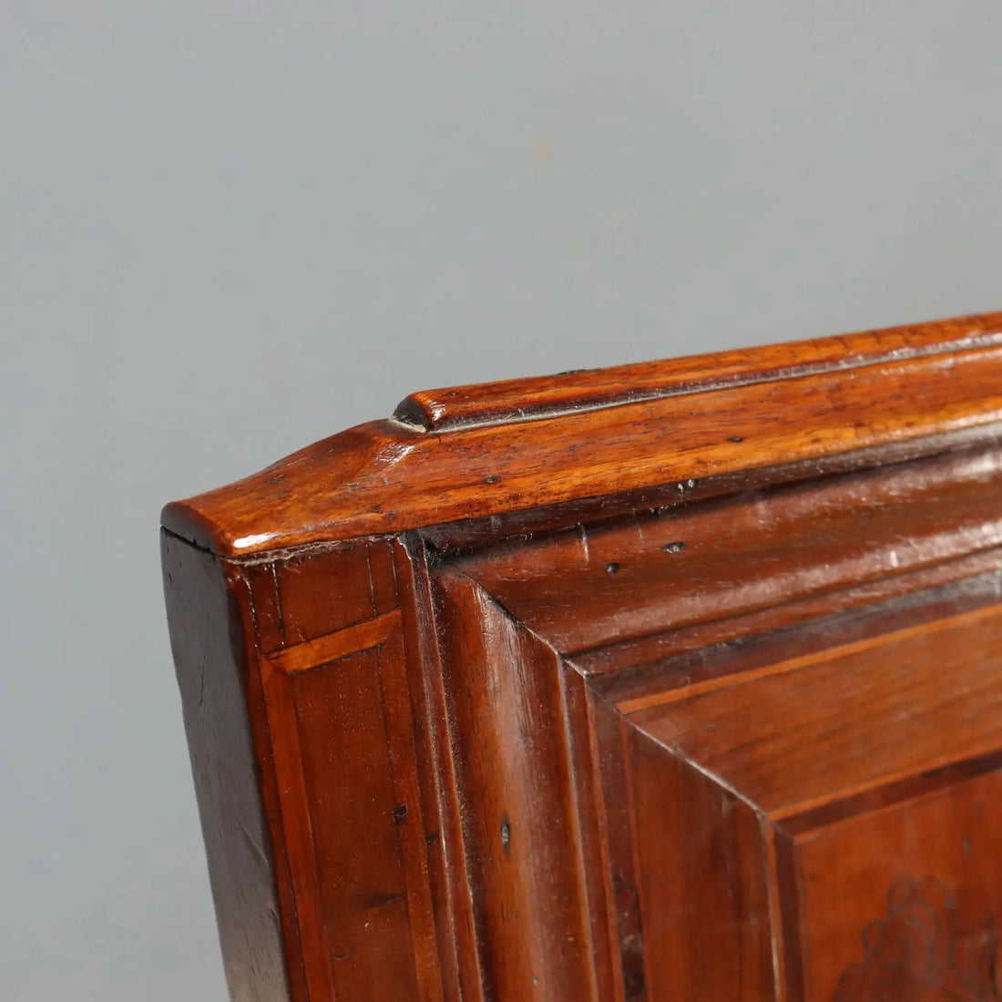 Baroque Walnut Chair with Floral Inlays