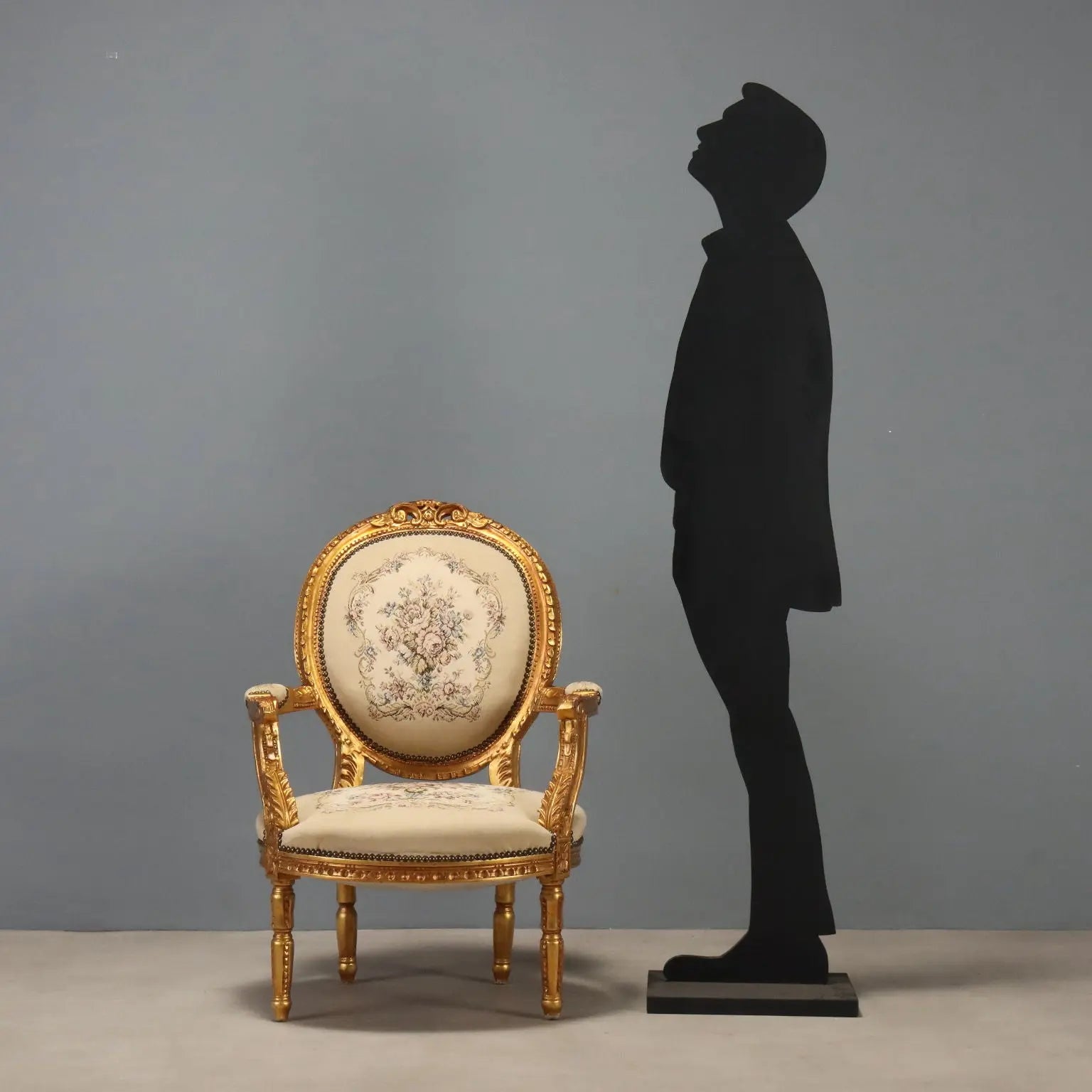 Pair of Gilt Neoclassical Armchairs, Italy 1900s