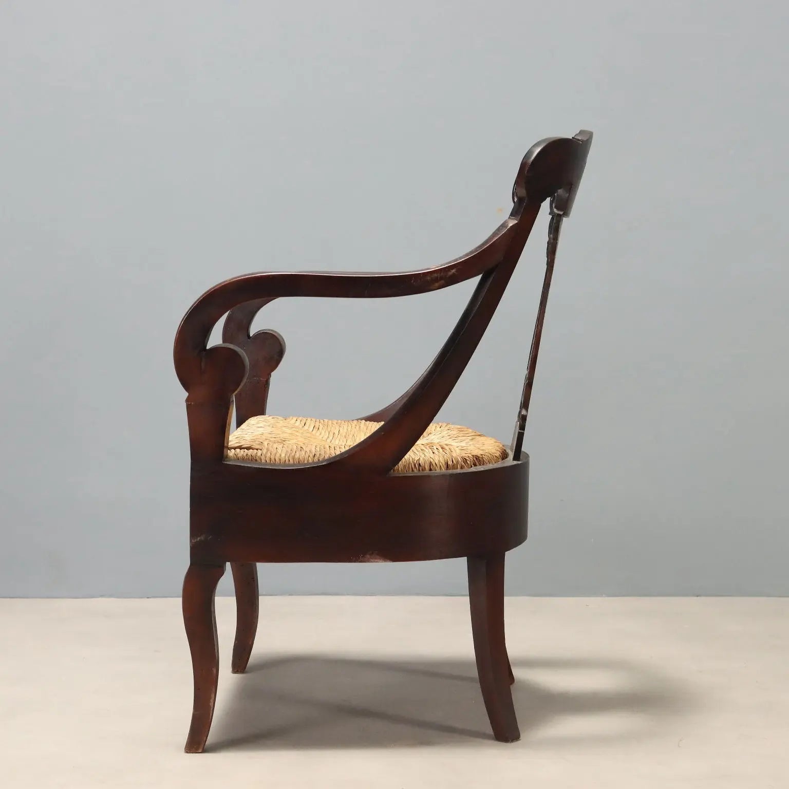 19th Century Walnut Restoration Armchair