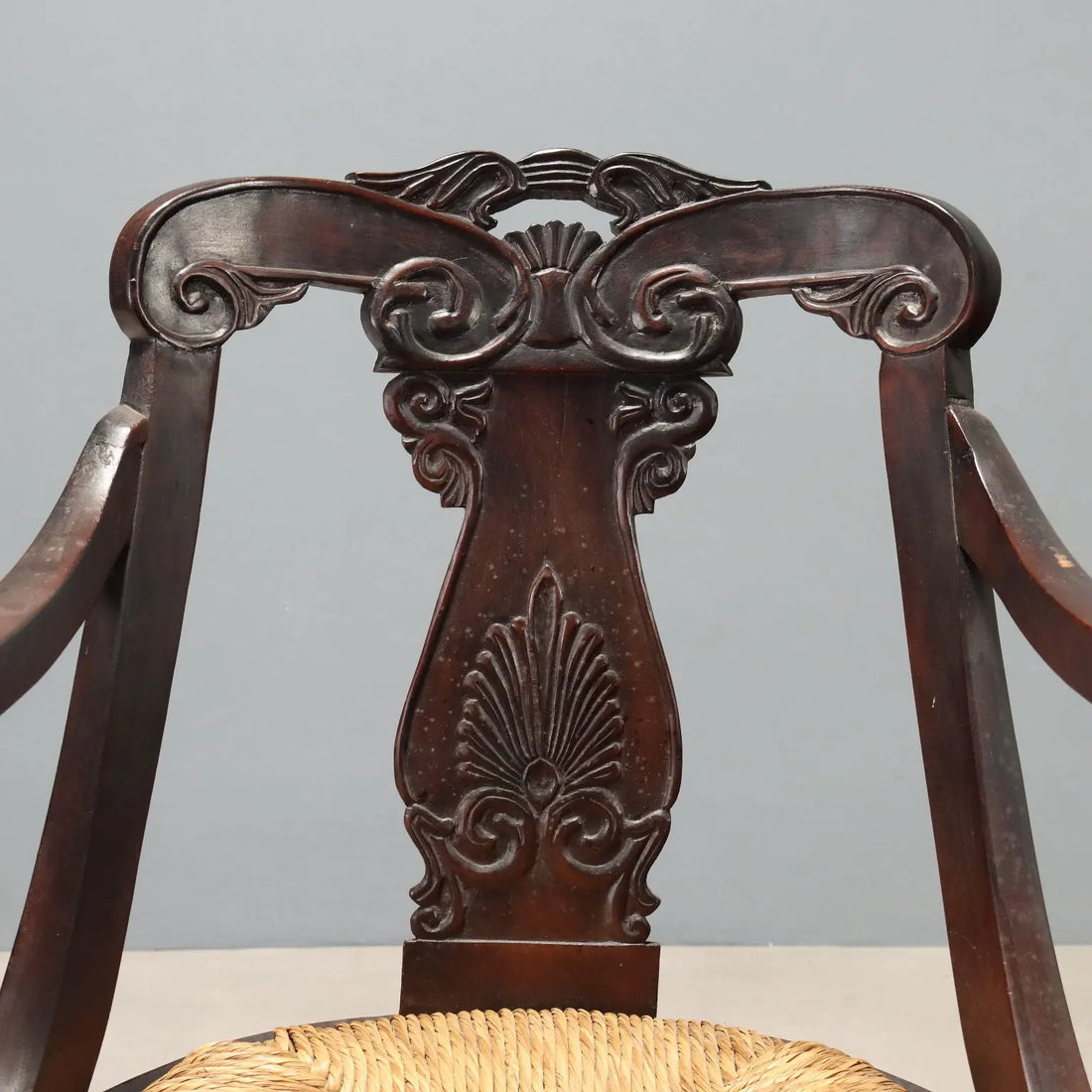 19th Century Walnut Restoration Armchair
