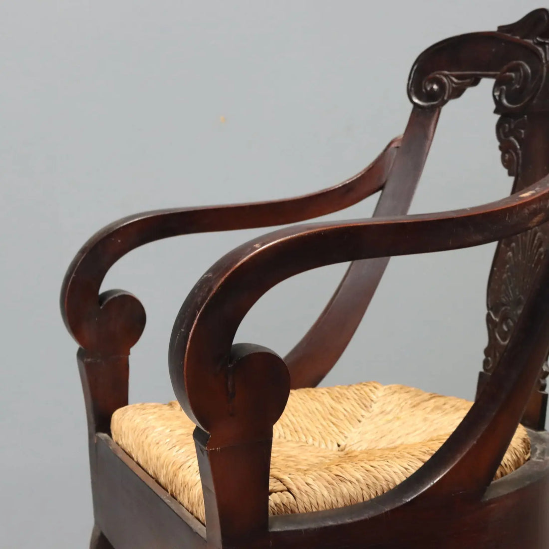 19th Century Walnut Restoration Armchair