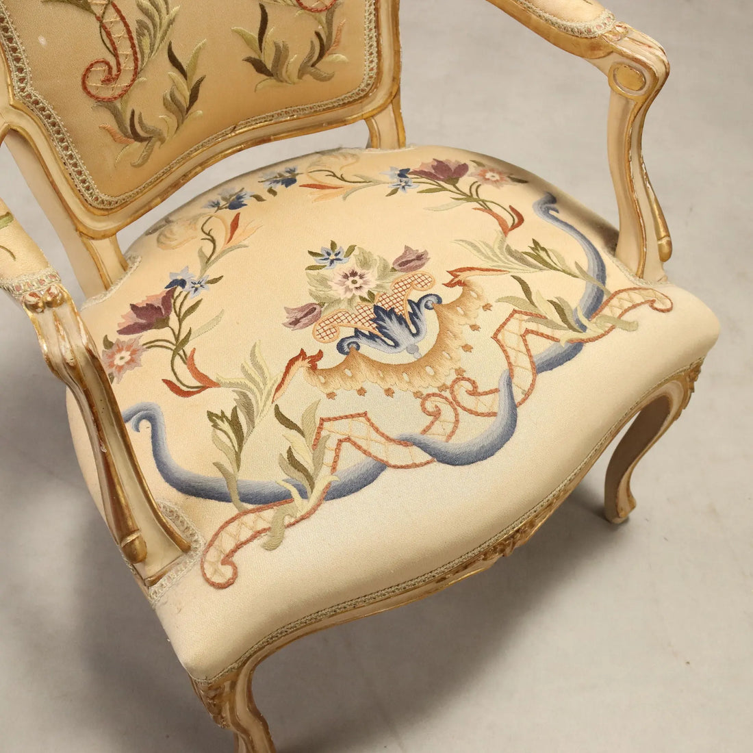 Antique Amrchairs Baroque Style Carved Wood Italy XIX Century