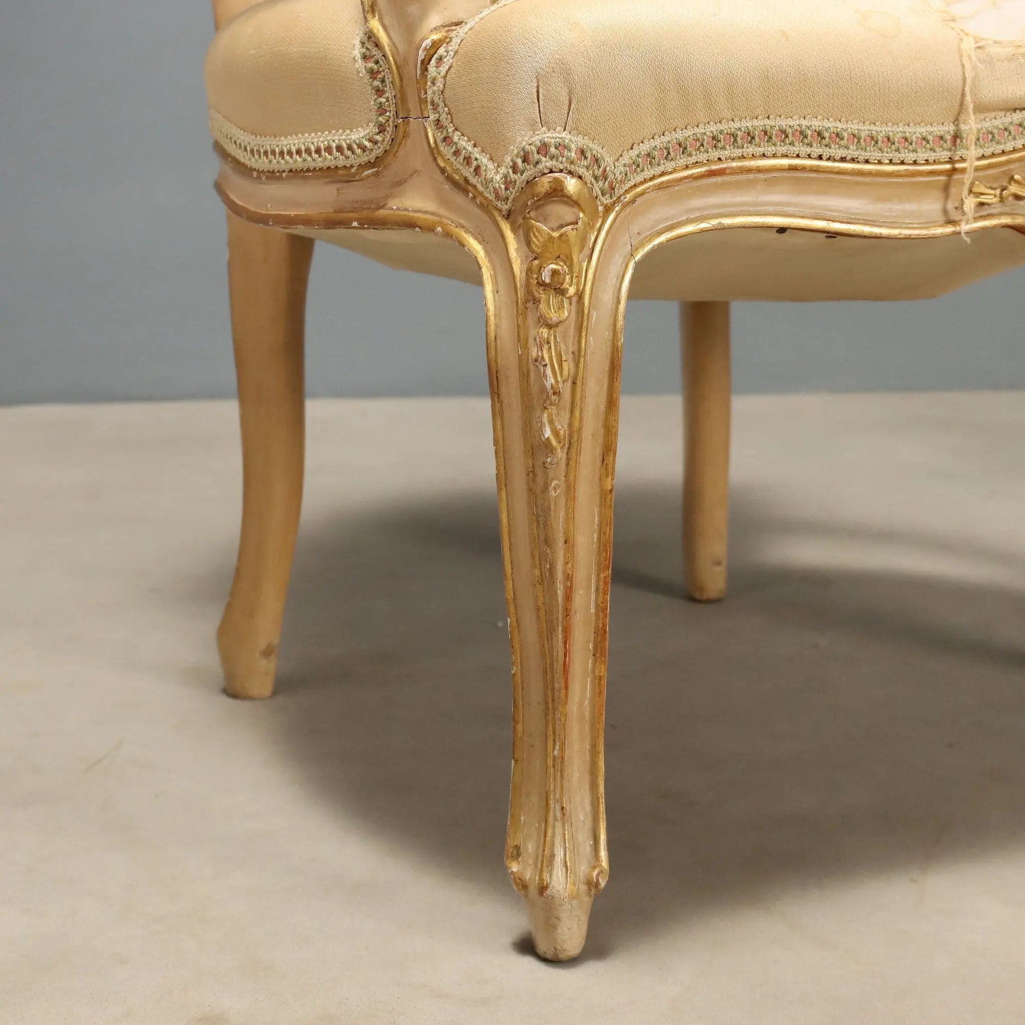 Antique Amrchairs Baroque Style Carved Wood Italy XIX Century
