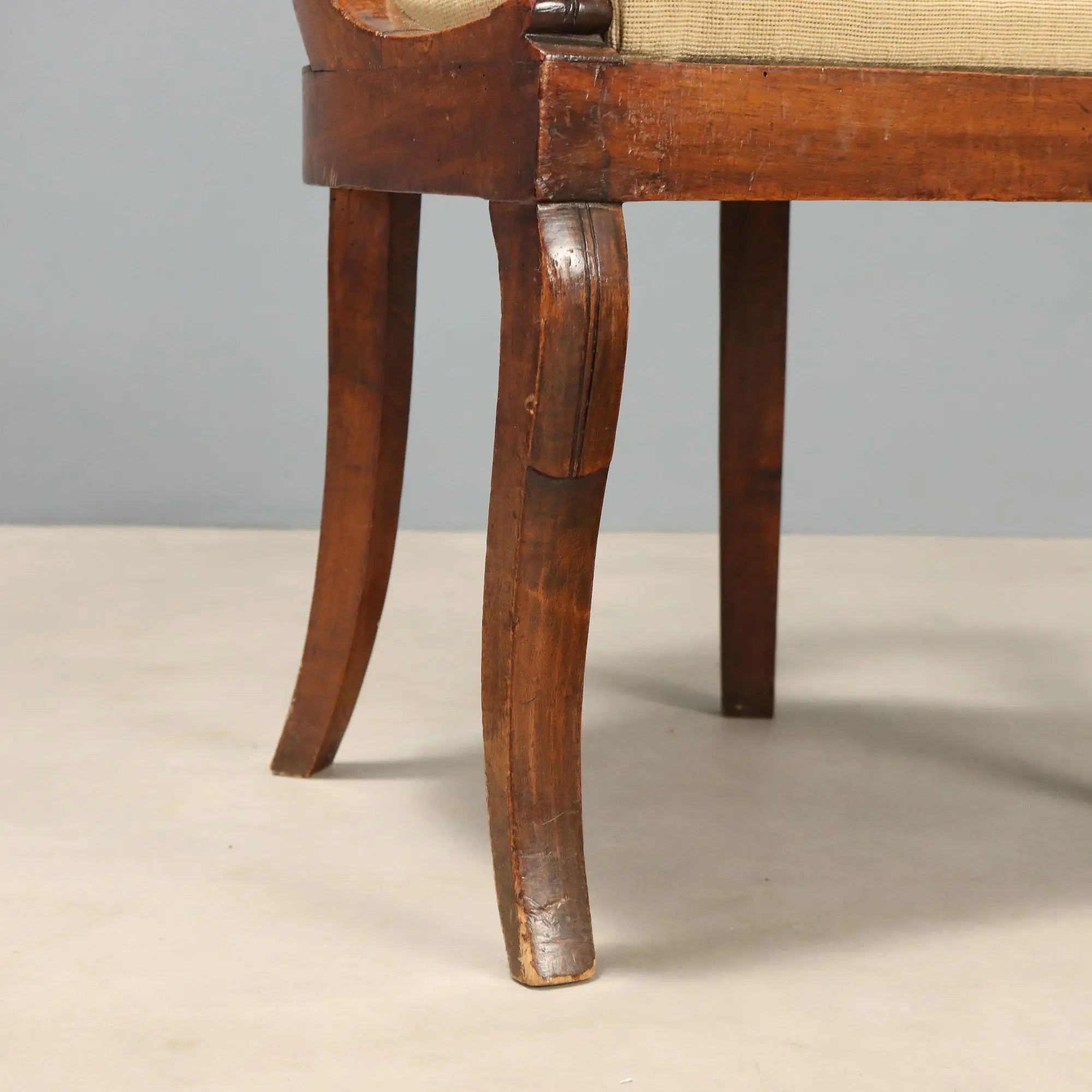 Antique Chairs Carved Walnut Italy XIX Century