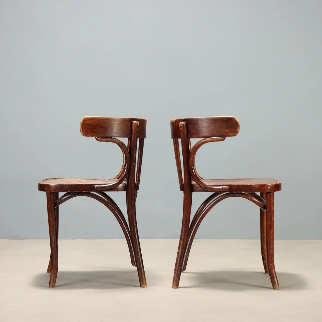 Antique Thonet Armchairs Walnut Painted Beech Austria XX Century