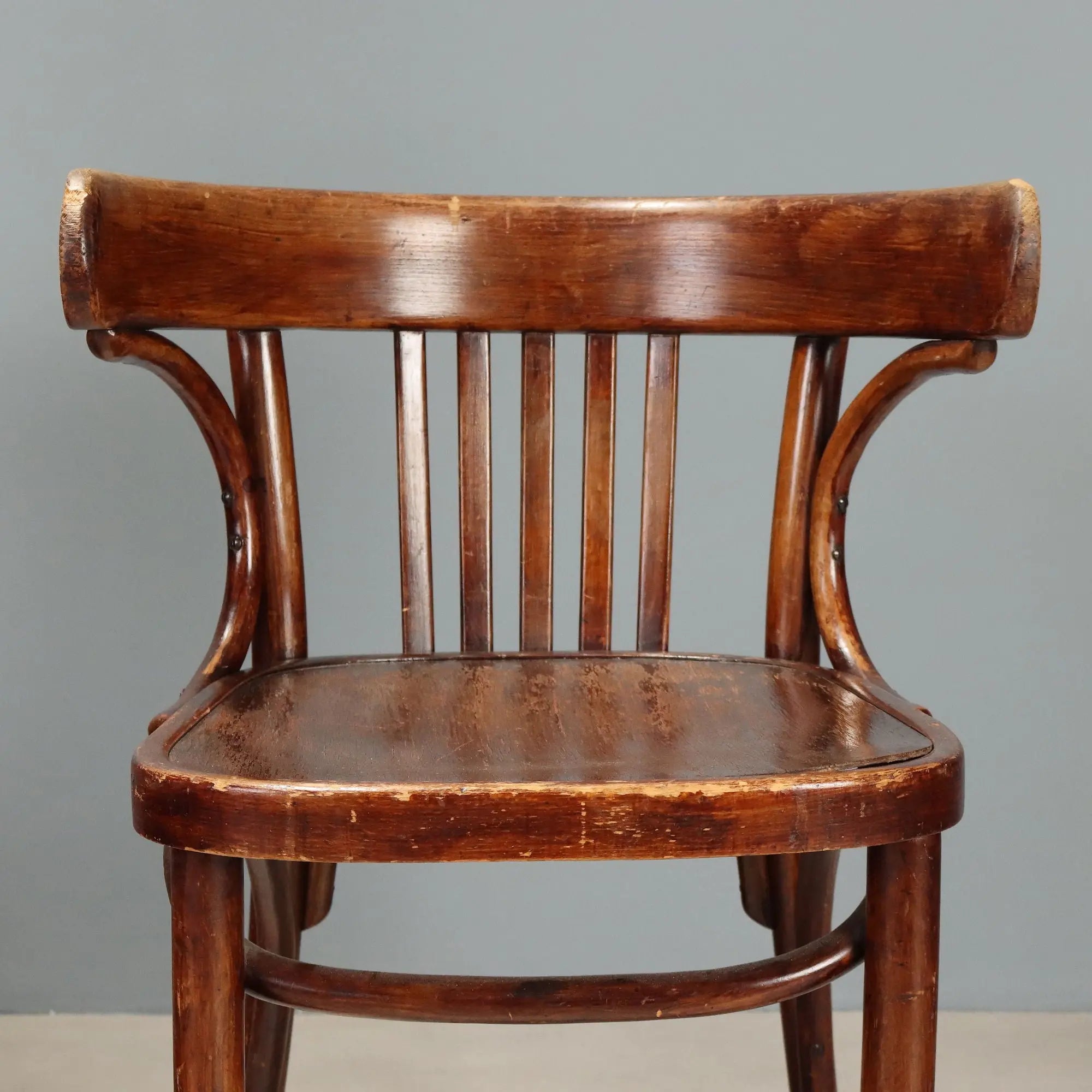 Antique Thonet Armchairs Walnut Painted Beech Austria XX Century