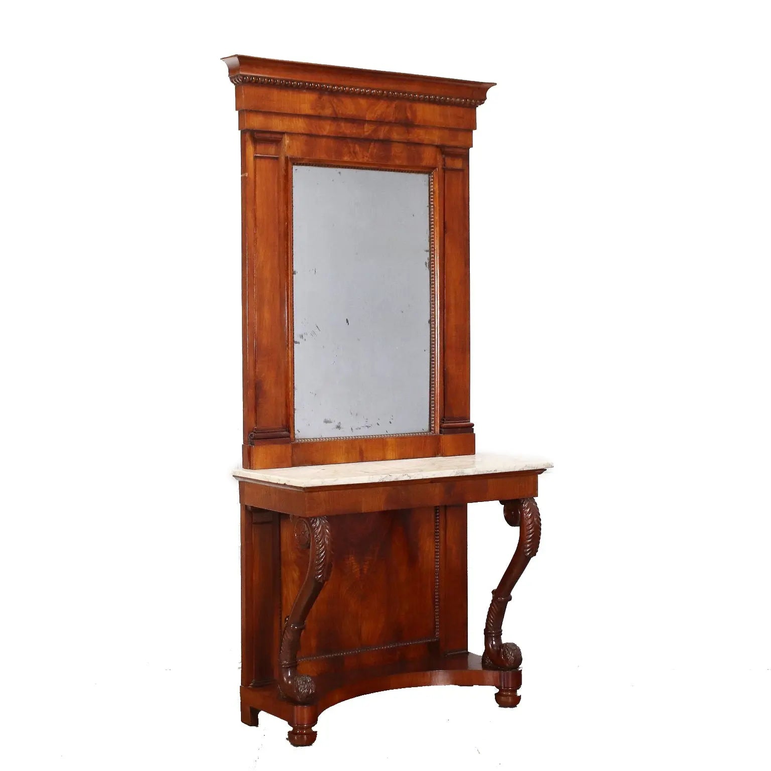 Restoration Console Cherrywood Italy XIX Century - Genoa Second Fourth XIX Century | Antiques | Consoles
