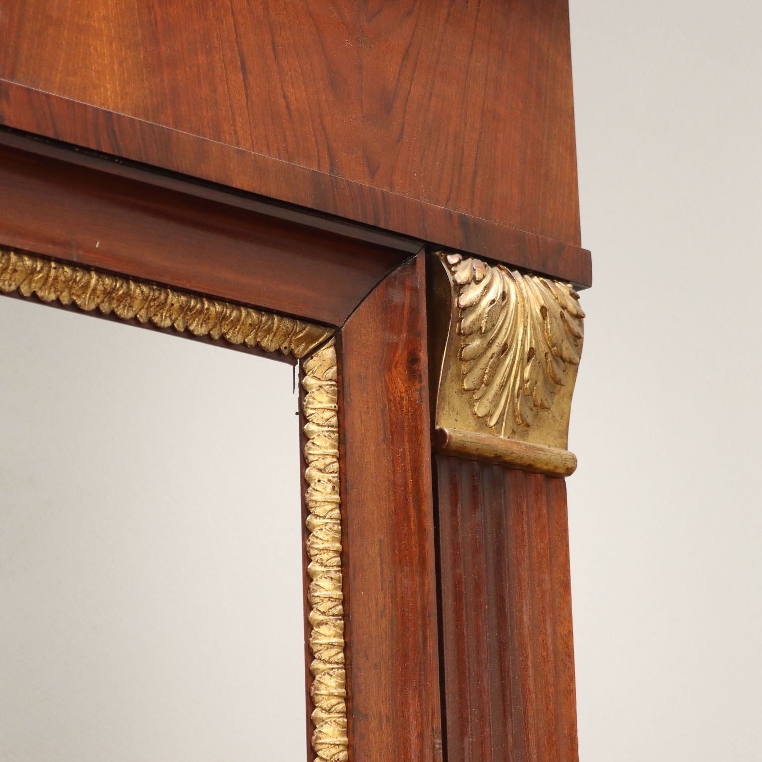 Empire Style Console with Mirror Structure Mahogany Italy XX Century - 20th century | Antiques  Consoles