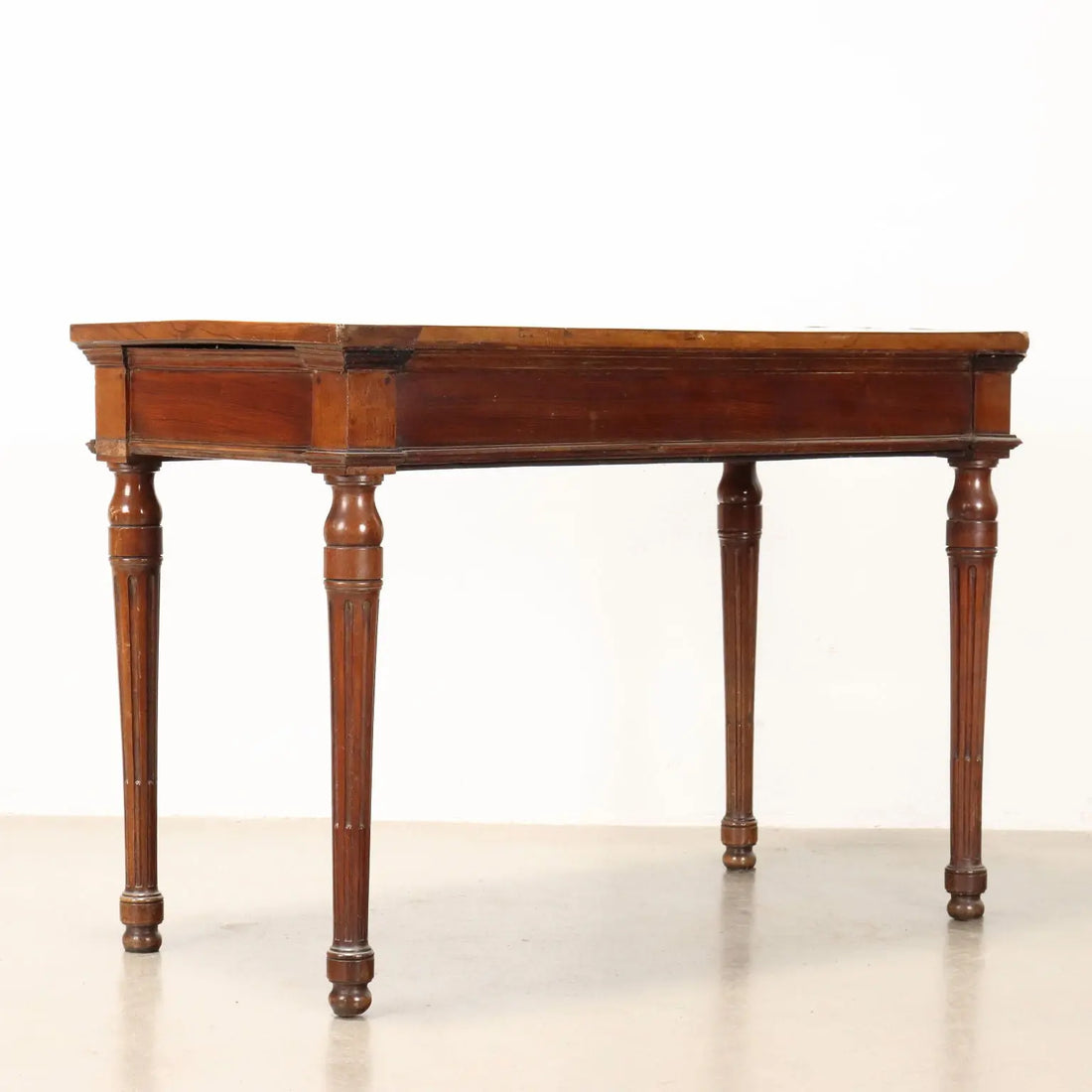 Antique Neoclassical Writing Desk Solid Walnut Italy XVIII Century - Piacenza, Late XVIII Century | Antiques | Consoles