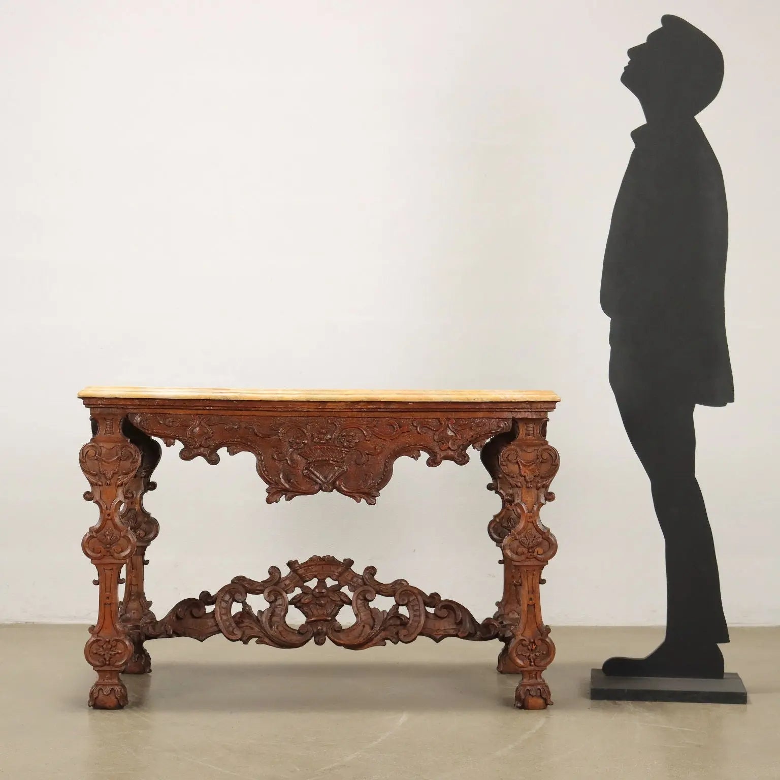 Antique Baroque Console Fir Linden Italy XVIII Century - Lombardy Early 18th Century | Antiques | Consoles