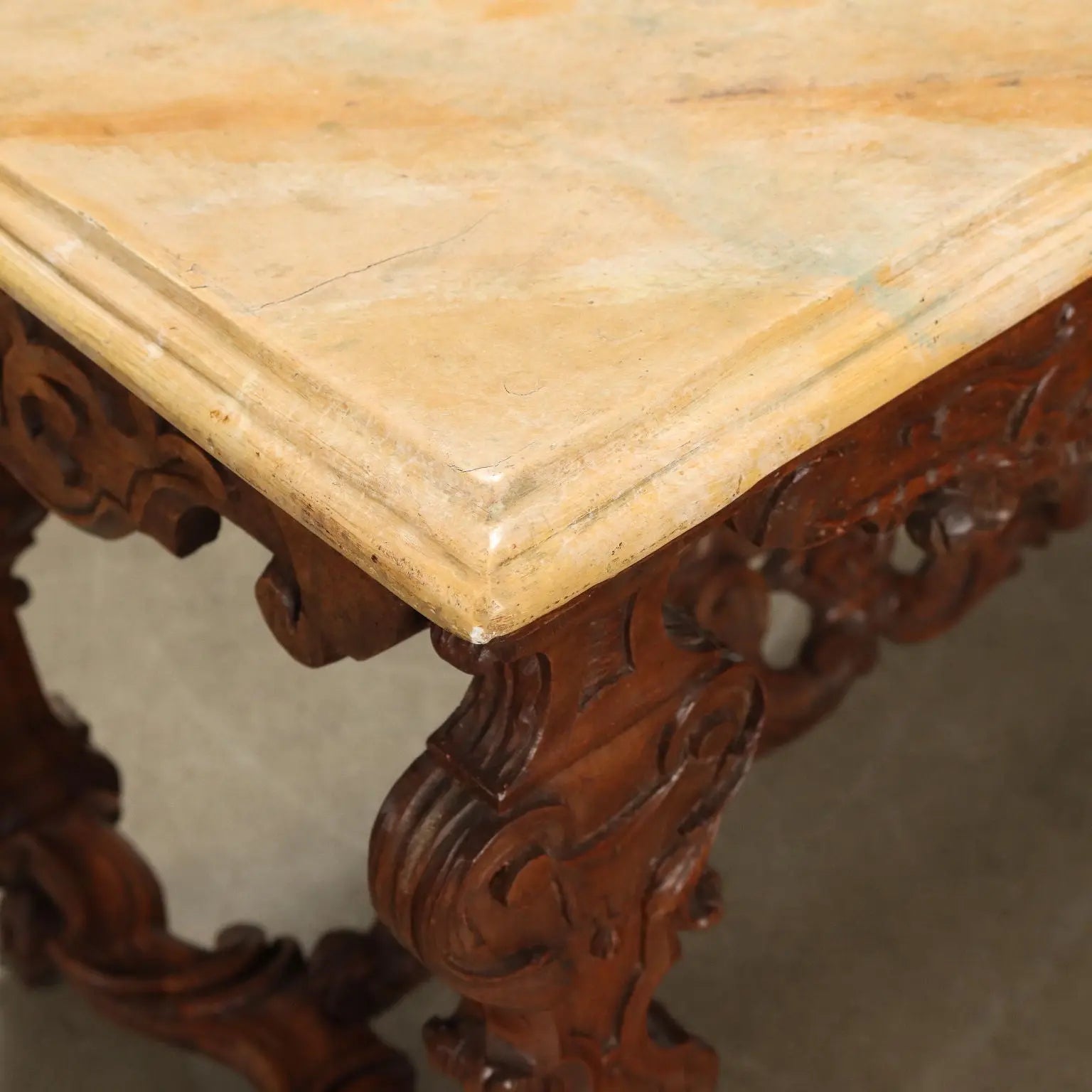 Antique Baroque Console Fir Linden Italy XVIII Century - Lombardy Early 18th Century | Antiques | Consoles