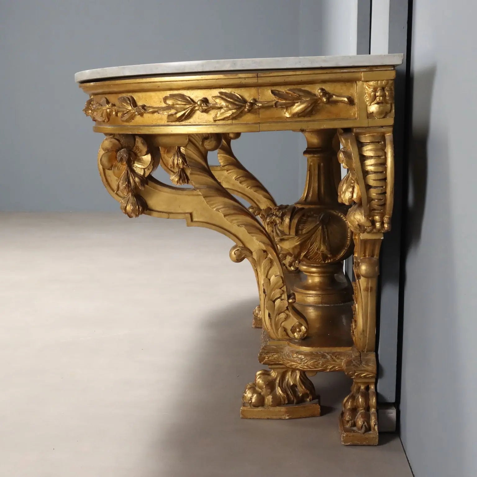 Antique Console Carved Wood Decorations Italy XIX Century - Lombardy, XIX Century | Antiques | Consoles