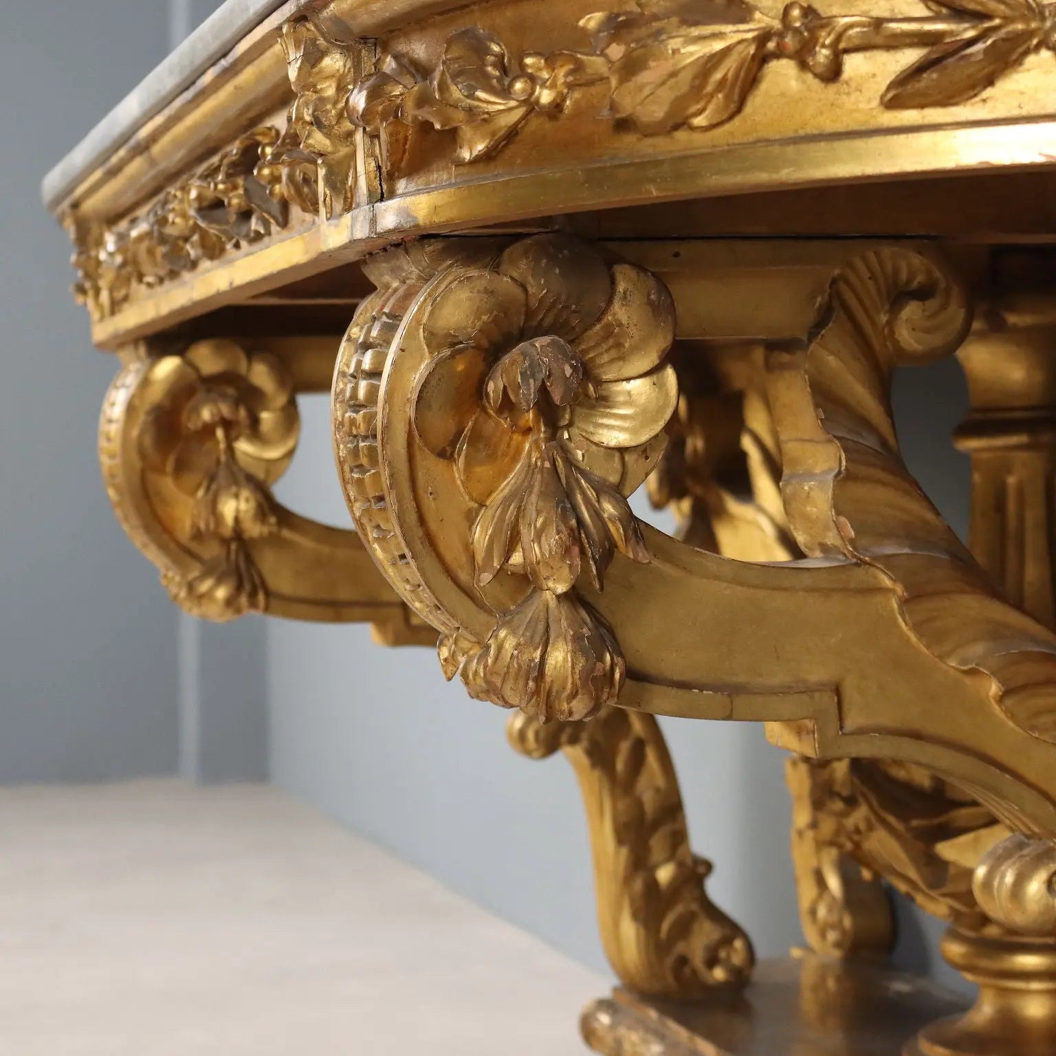 Antique Console Carved Wood Decorations Italy XIX Century - Lombardy, XIX Century | Antiques | Consoles