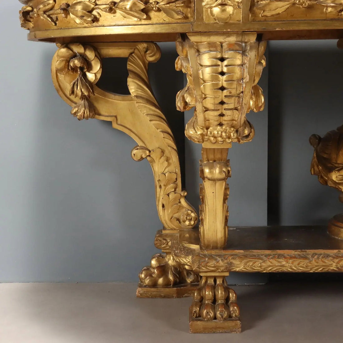 Antique Console Carved Wood Decorations Italy XIX Century - Lombardy, XIX Century | Antiques | Consoles