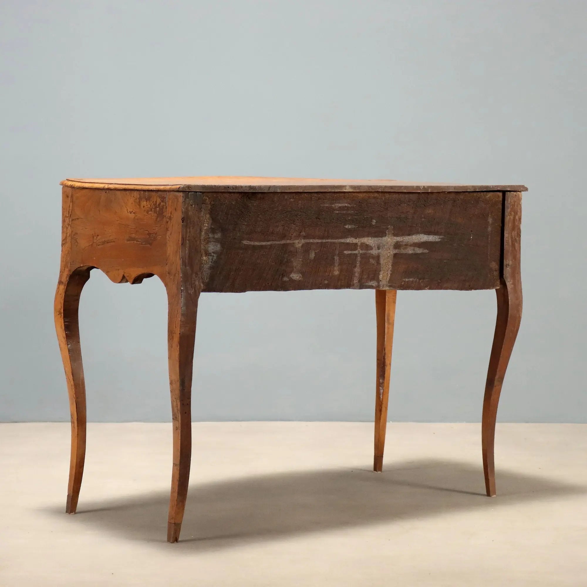 Antique Console Baroque Walnut Bronze Italy XVIII Century