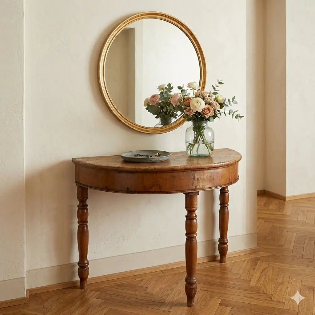 Walnut Console Table - Italy 19th Century