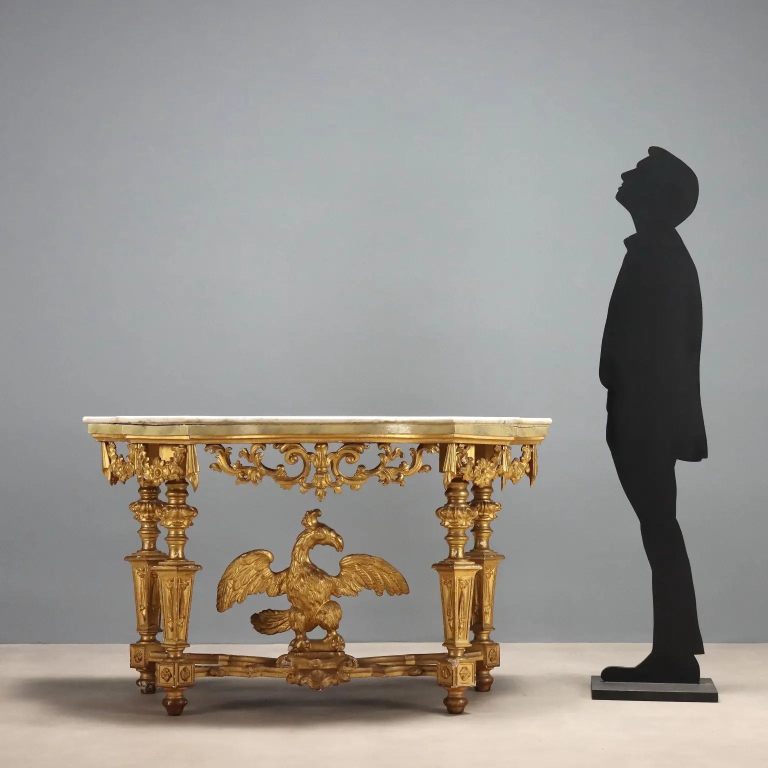 Antique Eclectic Console Carved Gilded Wood Italy XIX Century - Italy, Mid XIX Century | Antiques | Consoles