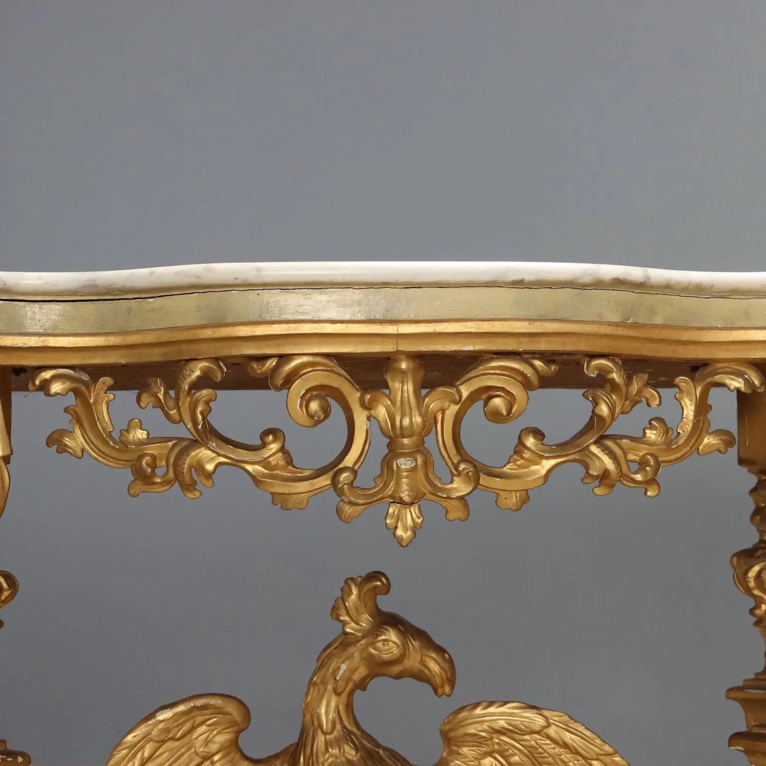 Antique Eclectic Console Carved Gilded Wood Italy XIX Century - Italy, Mid XIX Century | Antiques | Consoles