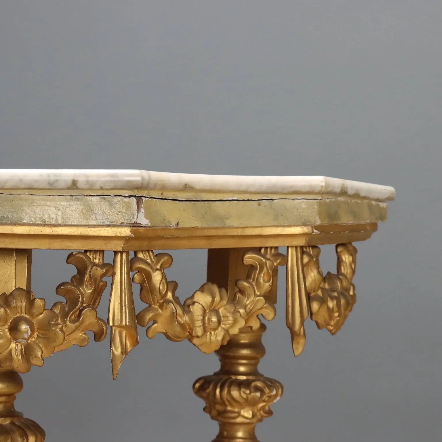 Antique Eclectic Console Carved Gilded Wood Italy XIX Century - Italy, Mid XIX Century | Antiques | Consoles