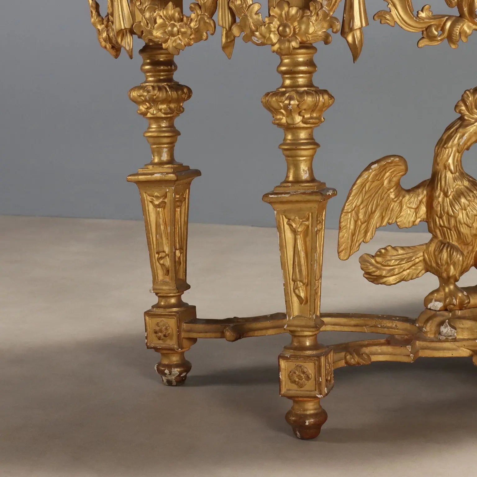 Antique Eclectic Console Carved Gilded Wood Italy XIX Century - Italy, Mid XIX Century | Antiques | Consoles