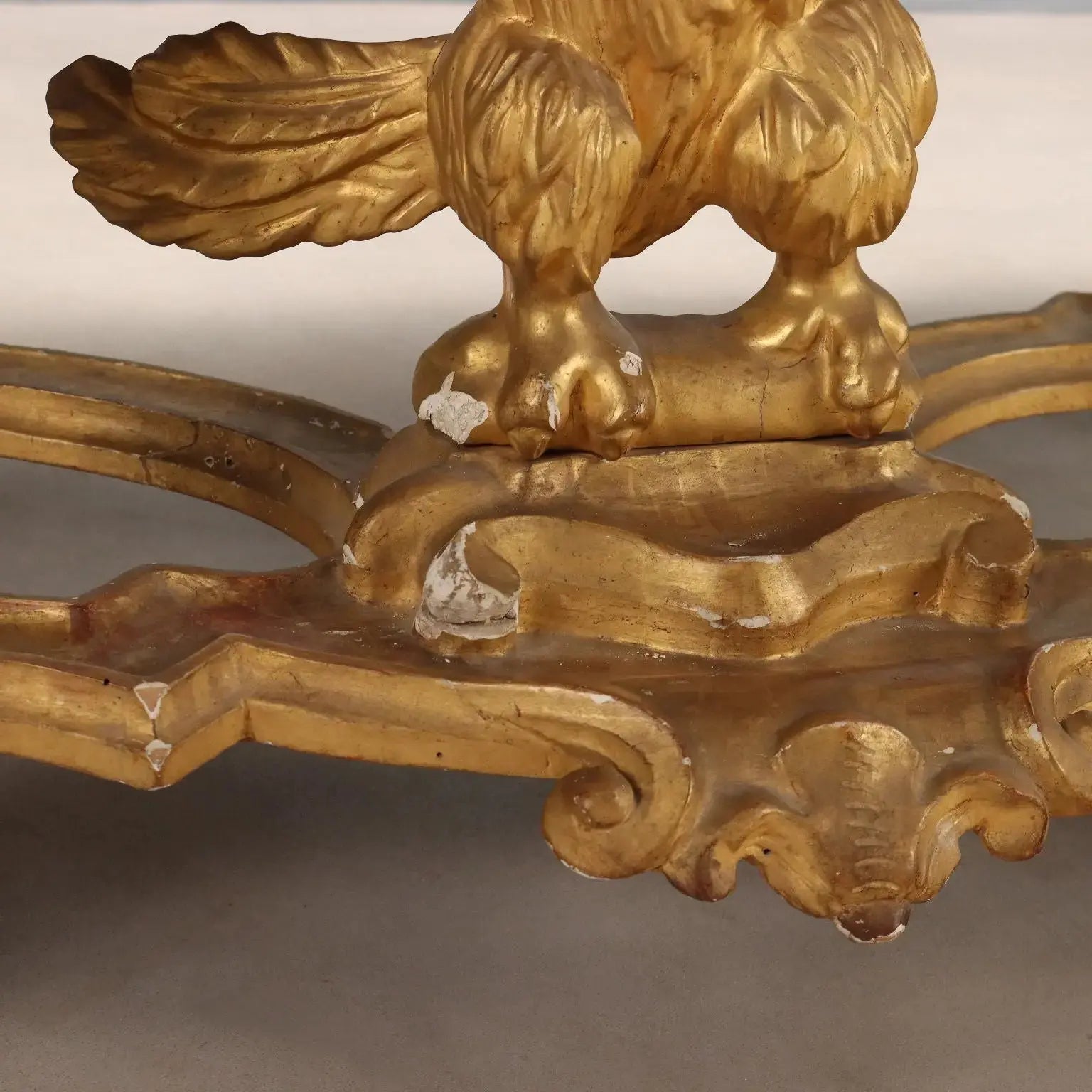 Antique Eclectic Console Carved Gilded Wood Italy XIX Century - Italy, Mid XIX Century | Antiques | Consoles