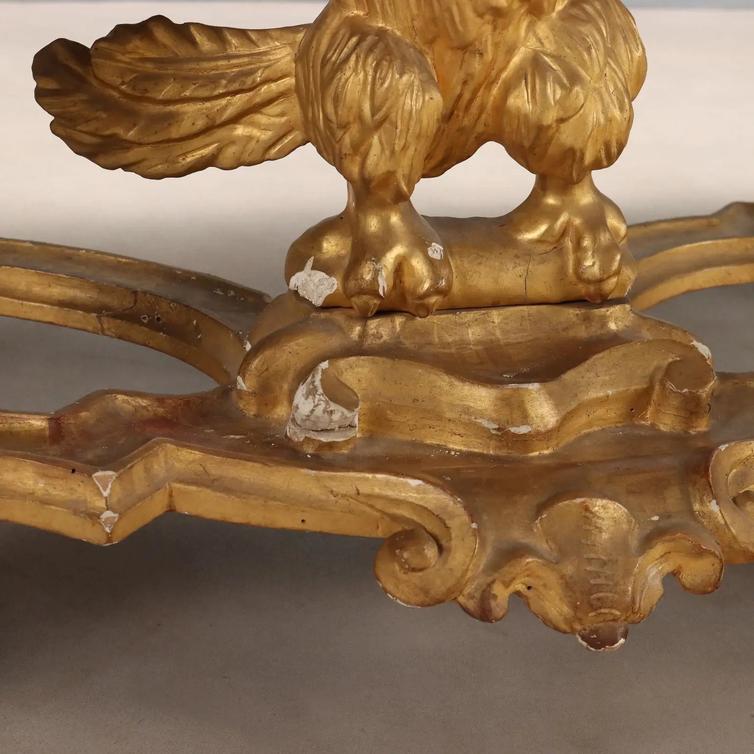 Antique Eclectic Console Carved Gilded Wood Italy XIX Century - Italy, Mid XIX Century | Antiques | Consoles