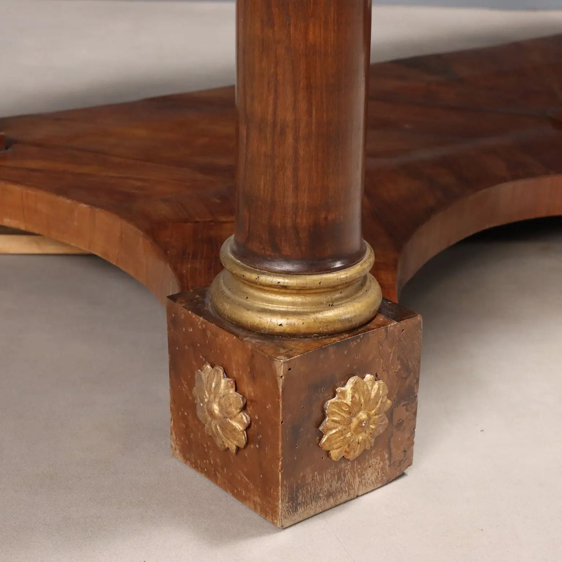Antique Empire Console Fir Cherrywood Italy XIX Century