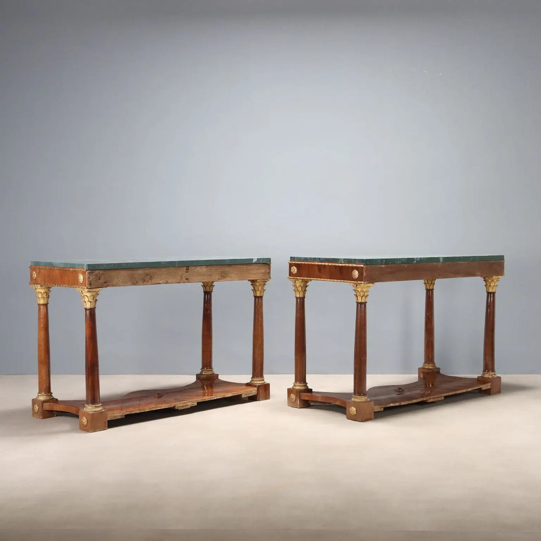 Antique Empire Console Fir Cherrywood Italy XIX Century