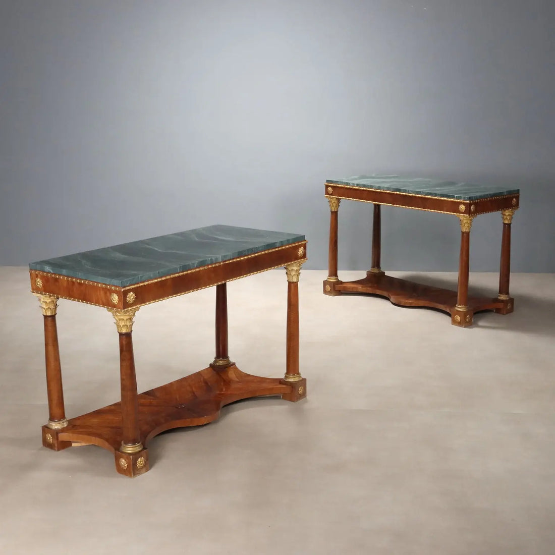 Antique Empire Console Fir Cherrywood Italy XIX Century